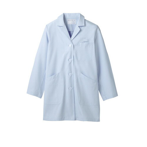ドクターコート レディス長袖 サックス レディス 71-083/業務用/新品/小物送料対象商品
