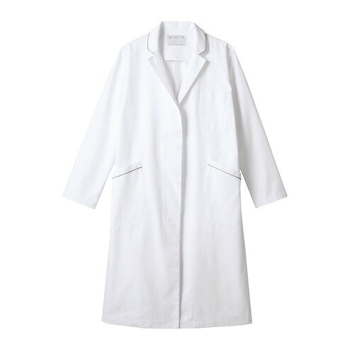 ドクターコート レディス長袖 白/グレー レディス 71-090/業務用/新品/小物送料対象商品