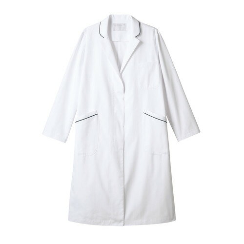 ドクターコート レディス長袖 白/ネイビー レディス 71-099/業務用/新品/小物送料対象商品