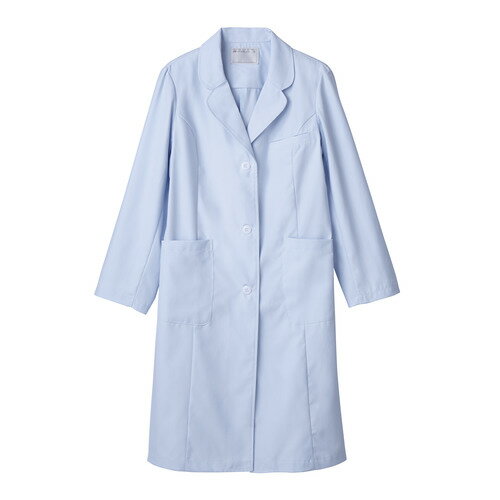 ドクターコート レディス長袖 サックス レディス 71-123/業務用/新品/小物送料対象商品