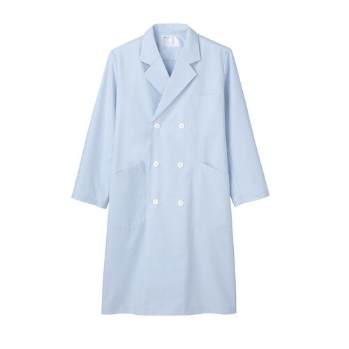 ドクターコート メンズ長袖W サックス メンズ 71-673/業務用/新品/小物送料対象商品