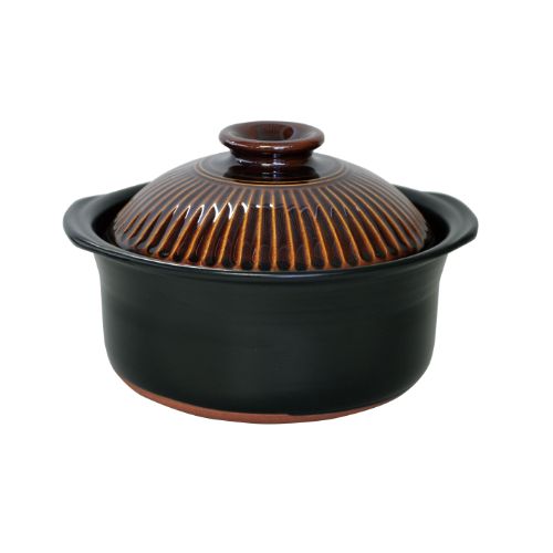 菊花ごはん鍋飴釉 5合炊/M1103/業務用/新品/小物送料対象商品