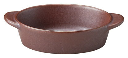 16cm手付楕円グラタン 身(鉄赤) 健康鍋 高さ45(mm)/業務用/新品/小物送料対象商品