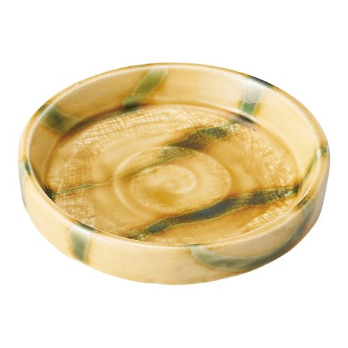 黄交趾薬味皿 φ8.7×2cm 482-608 (10個入) /業務用/新品/小物送料対象商品