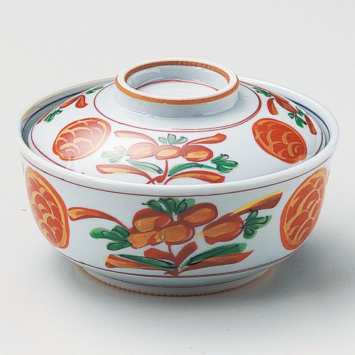 乾山赤絵煮物碗 φ13.5×7.5cm 108-188/業務用/新品/小物送料対象商品