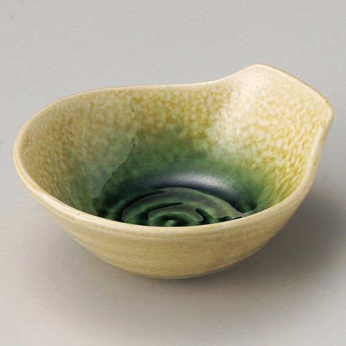 黄瀬戸織部とんすい 12.9×11.4×4.8cm 122-368 (10個入) /業務用/新品/小物送料対象商品