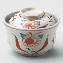 赤絵花鳥円菓子碗 φ12×9cm 108-068/業務用/新品/小物送料対象商品