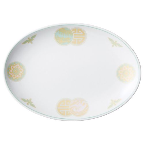 清楽8吋メタプラター 21×15×2.4cm 662-358/業務用/新品/小物送料対象商品