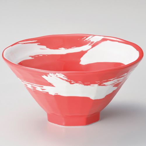 極刷毛赤八角6.3丼 φ19.7×10cm 678-148/業務用/新品/小物送料対象商品