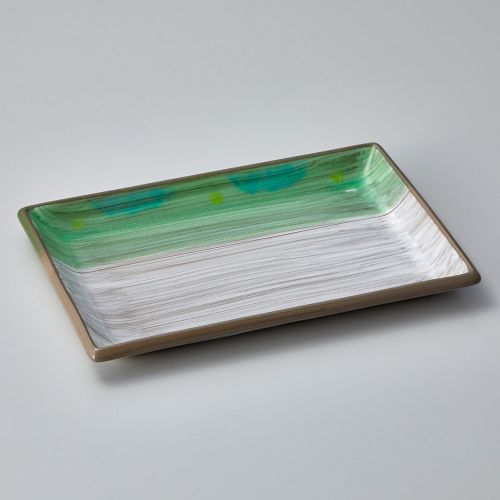 新緑長角焼物皿 21.5×14.8×1.8cm 150-068/業務用/新品/小物送料対象商品(3)