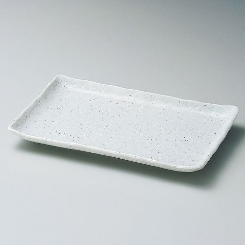 斑点粉引17cm長角皿 17.2×12×2.5cm 148-218 (5個入) /業務用/新品/小物送料対象商品