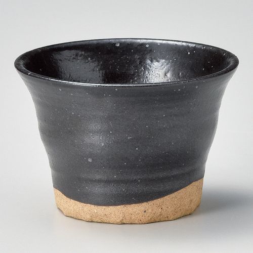 黒織部焼酎カップφ10.2×6.7...
