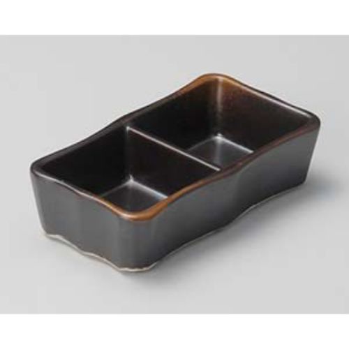 焼締二品皿(小) 11.3×5.8×2.9cm 301-168 (10個入) /業務用/新品/小物送料対象商品