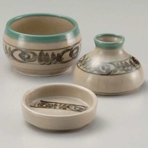 織部唐草徳利むし 10×14.5cm(徳利160cc・鉢320cc) 304-408/業務用/新品/小物送料対象商品