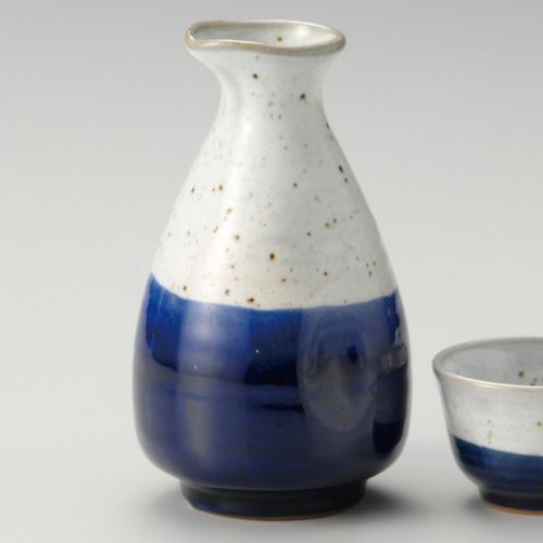 粉引瑠璃巻大徳利 φ8×14.5cm(300cc) 284-418/業務用/新品/小物送料対象商品