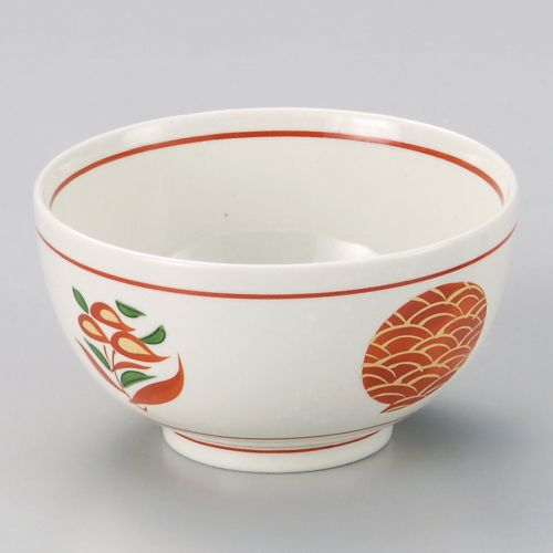 赤絵波丸紋お好丼(小) φ13.5×7.5cm 346-248 (5個入) /業務用/新品/小物送料対象商品