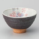 粉引舞桜飯碗(紫) φ11.5×6.5cm 367-468 (5個入) /業務用/新品/小物送料対象商品(3)