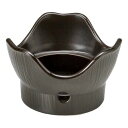 三鈴黒耐熱広口コンロ φ13×8cm 417-068/業務用/新品/小物送料対象商品