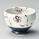 粉引藍釉花唐草ゆとり碗 φ10×7cm(320cc) 387-298/業務用/新品/小物送料対象商品