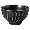 モノクロモダン灰マット黒ターク飯碗 φ11.5×7cm 536-228 (10個入) /業務用/新品/小物送料対象商品(3)