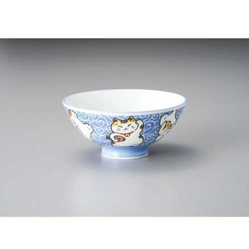 唐草招猫毛料(ブルー)/業務用/新品/小物送料対象商品