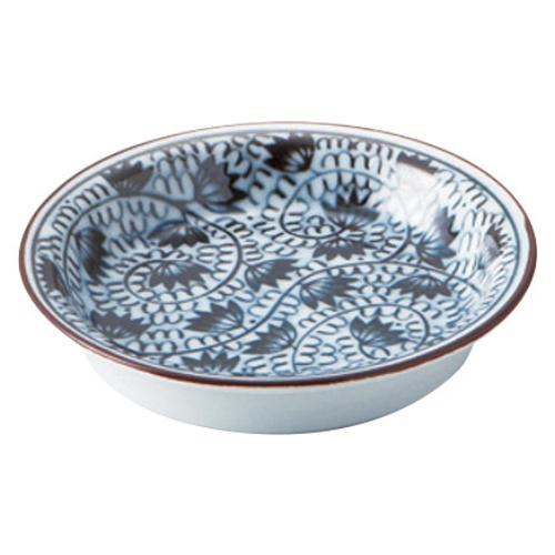 083-E046 唐草みじん 薬味皿 φ8.5×1.7(cm)/10入り/業務用/新品/小物送料対象商品