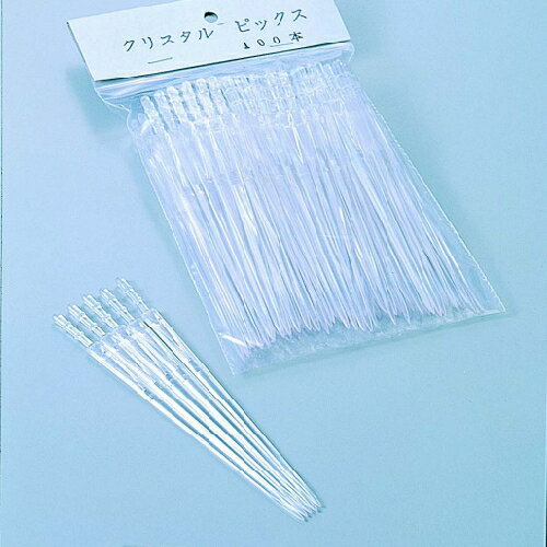 ピック クリスタルピック 100本 長さ:115mm/業務用/新品/小物送料対象商品