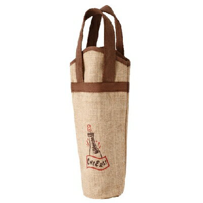 麻ワインバッグ 1本用ワンポイント 10入/業務用/新品/小物送料対象商品