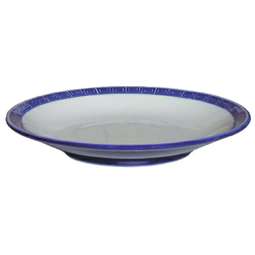 ラーメン丼 ルリ雷門 9吋丸メタ皿 10枚入 /業務用/新品/送料無料