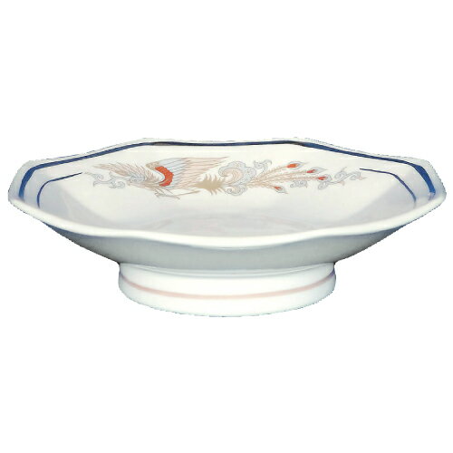 ラーメン丼 パステル鳳花 八角5.5寸高台皿 10枚入 /業務用/新品/送料無料