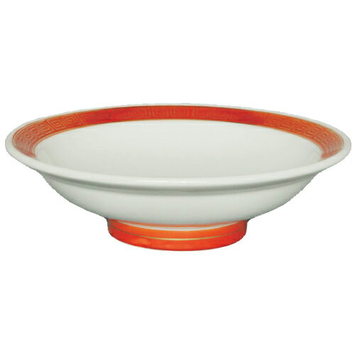 ラーメン丼 赤金 丸6寸高台皿 10枚入 /業務用/新品/送料無料