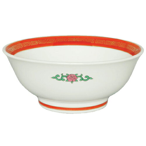 ラーメン丼 赤金 丸反6.3寸丼 10個入 /業務用/新品/送料無料