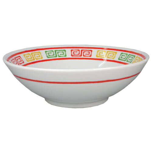 【ラーメン丼 三色雷門ライン入 丸6.3寸丼 10個入 】業務用/新品/小物送料対象商品