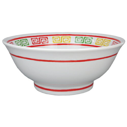 【ラーメン丼 三色雷門ライン入 丸反7寸丼 10個入 】業務用/新品/小物送料対象商品