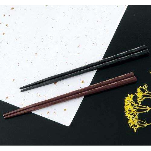 SPS箸 手彫り風 茶 22.5cm (100膳入)/業務用/新品/小物送料対象商品