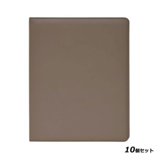 【10セット】インフォメーションブック インフォメーション-201/マイクロファイバーレザー:茶 /業務用/新品/送料無料
