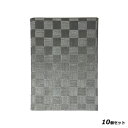 【お得なセット商品】/送料無料 メニューブック 市松柄 (B5 4ページ仕様) TOM-006 グレイブラック (B5サイズ)/業務用/新品/テンポス