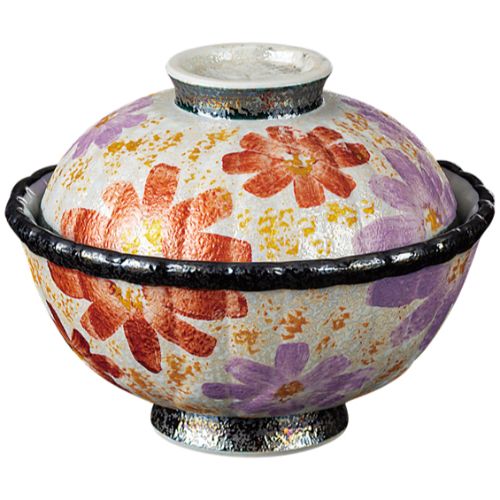 天目金彩花絵菊割蓋物/業務用/新品/小物送料対象商品