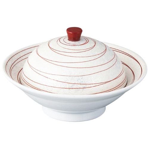 レッドパール乱線丸小蓋物/業務用/新品/小物送料対象商品