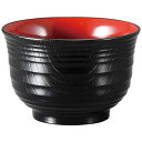 超耐熱11.0千段汁椀 黒内朱/業務用/新品/小物送料対象商品