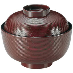 4寸千筋ケヤキ吸物椀 溜/業務用/新品/小物送料対象商品