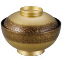 TA4.5寸仙才雑煮椀 絞り墨入れ金内黒/業務用/新品/小物送料対象商品