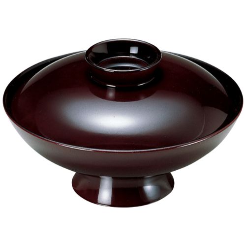 TA5.5寸小槌煮物椀(蓋親)溜/業務用/新品/小物送料対象商品