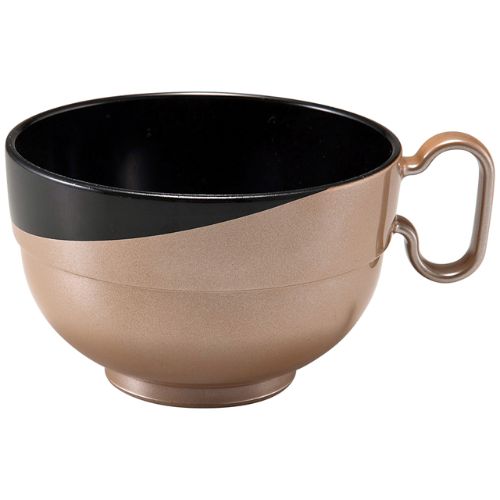 トッティー鈴椀(蓋親)三日月塗分け 黒/銀透き(琳)/業務用/新品/小物送料対象商品