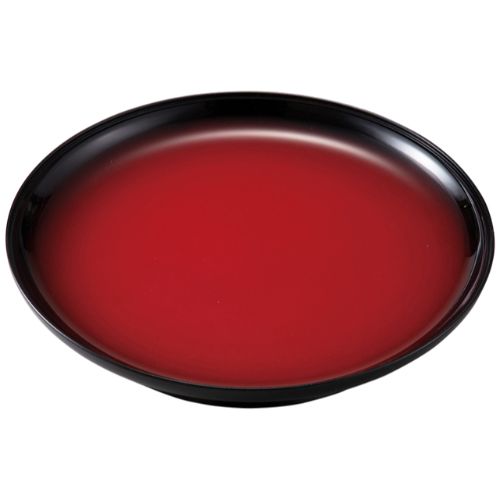 尺6冠皿 朱黒ぼかし/業務用/新品/小物送料対象商品