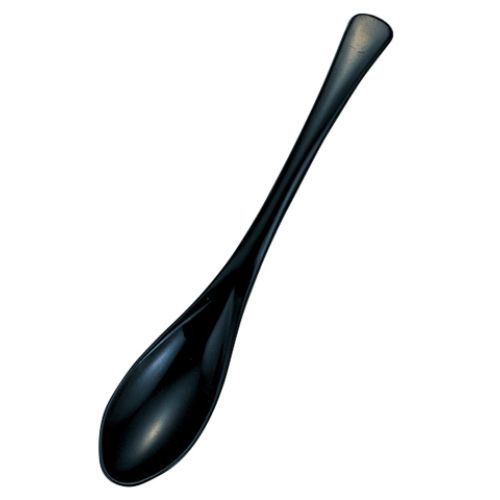 かゆスプーン 黒 アクリル 195×34/業務用/新品/小物送料対象商品