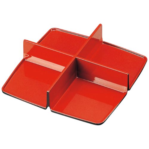 6.5胴張松花堂黒結朱仕切/業務用/新品/小物送料対象商品