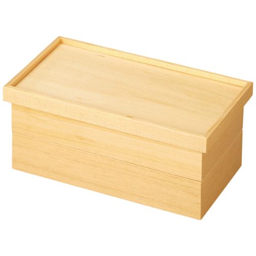 木製1/2盆長手比叡山弁当白木箱親/業務用/新品/小物送料対象商品