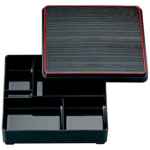 7角千筋弁当固定仕蓋親黒天朱内黒/業務用/新品/小物送料対象商品