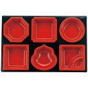 尺3松花堂N仕切 黒内朱/業務用/新品/小物送料対象商品(3)